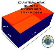 TERPAL KOLAM KOTAK 2X4X0,6M