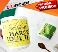 Mug Keramik Edisi Idul Fitri Custom Design