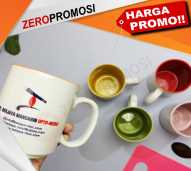 Souvenir Mug Keramik Warna Dalam Custom Promosi