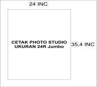 Cetak Photo Studio Ukuran 24R Jumbo