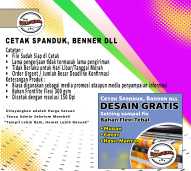 CETAK SPANDUK, BENNER DLL