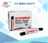 Spidol snowman WhiteBoard Jumbo 850 - Hitam