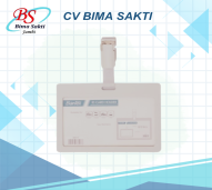 Bantex ID CARD Landscape + Clip WHITE