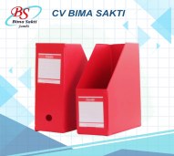 Bantex Box File- Magazine File 10 CM RED