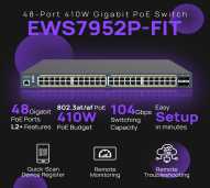 EnGenius Fit 410W Gigabit PoE+ 48 Port Switch - EWS7952P-FIT