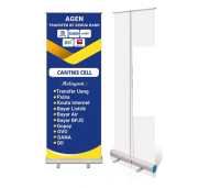 Rool banner bahan albatros + laminating