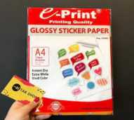 glosy paper stiker