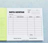 Buku nota kontan spesifikasi:31x24 cm isi 18 lembar