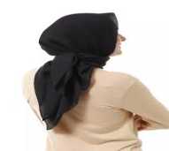 Jilbab Hitam Polos