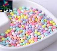 Manik-manik mote warna pastel ukuran 8 mm (mix warna)